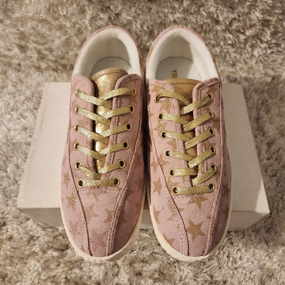TRETORN x ANTHROPOLOGIE Nylite 25 Plus Suede Leather Lace-Up Sneakers, US 8W - Picture 4 of 10
